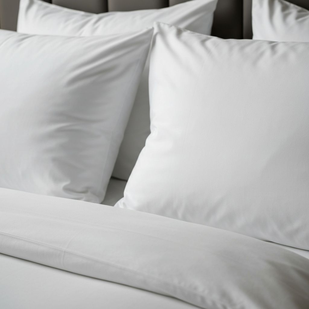 Номер отеля с белым постельным бельем — гостиничный текстиль оптом