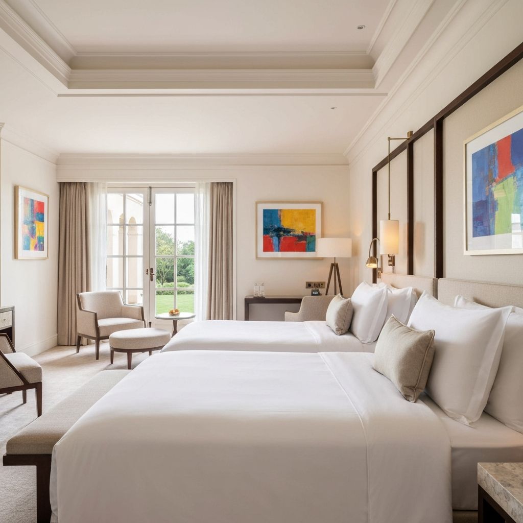 Застеленная кровать в отеле — комплектация номерного фонда